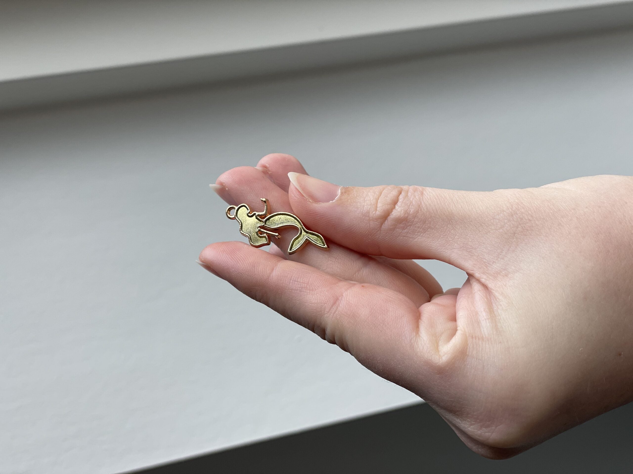 Havfrue-markør (grøn - metal)