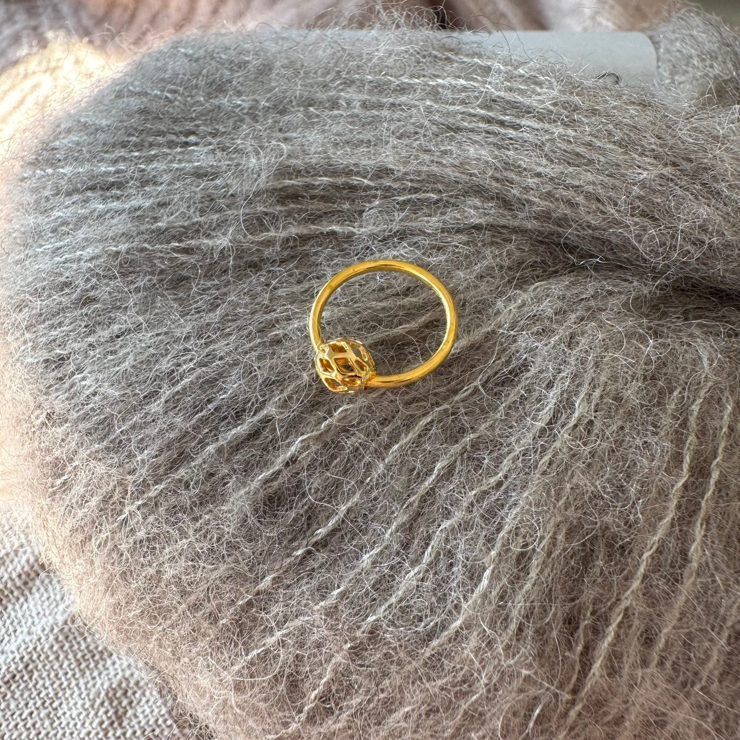 Markør-ring (guld filigran)