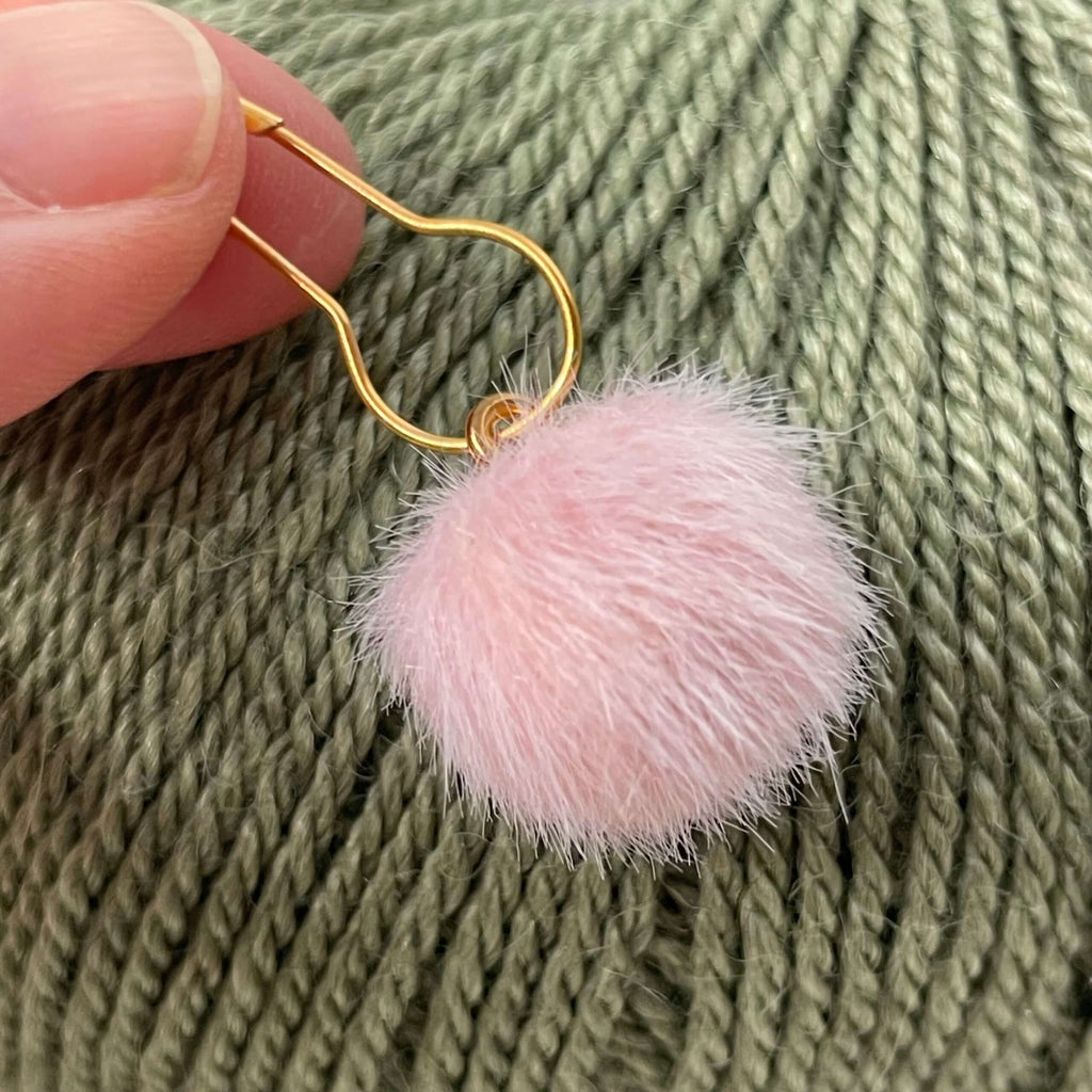 Pompon-markør (mørkrosa)