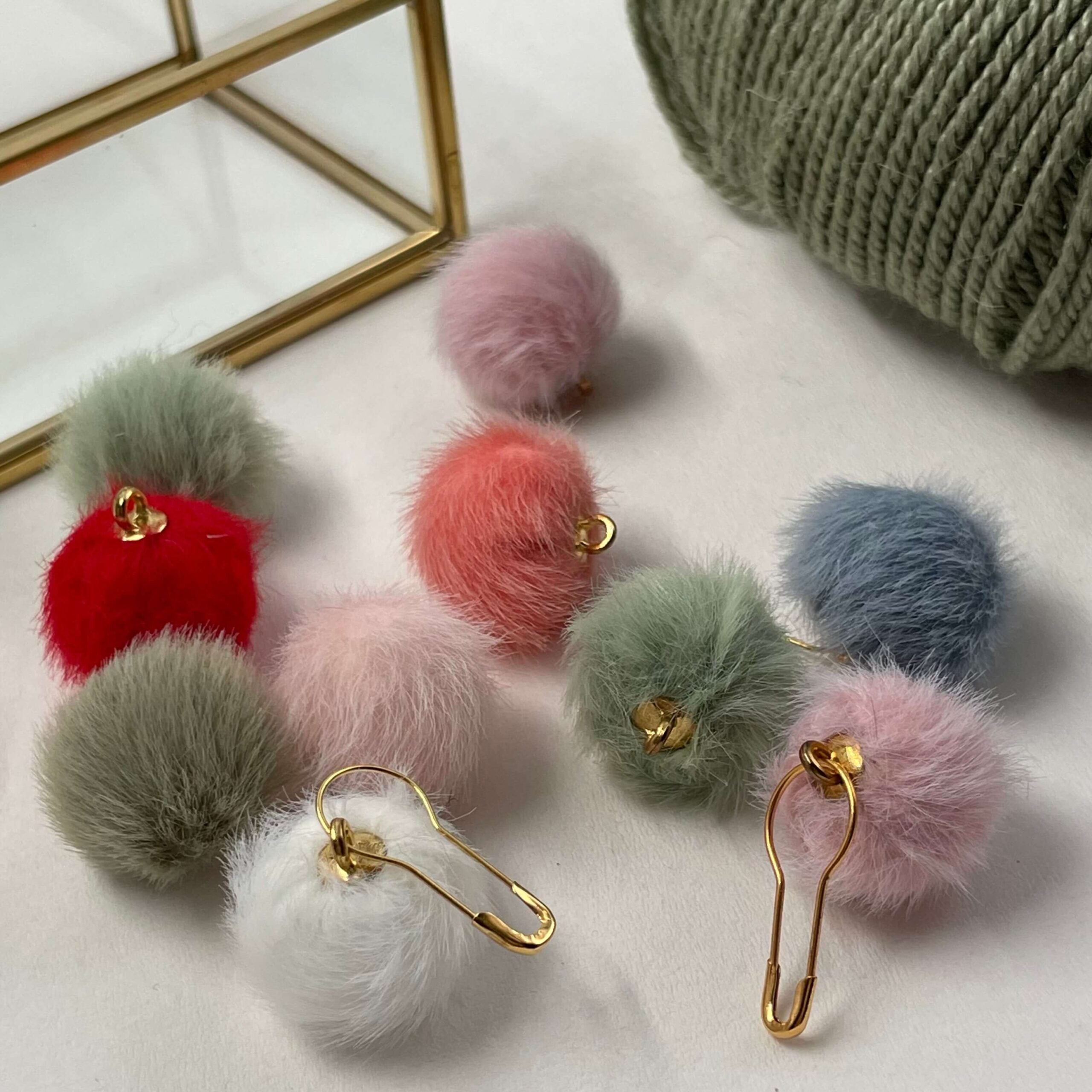 Pompon-markør (mørkrosa)