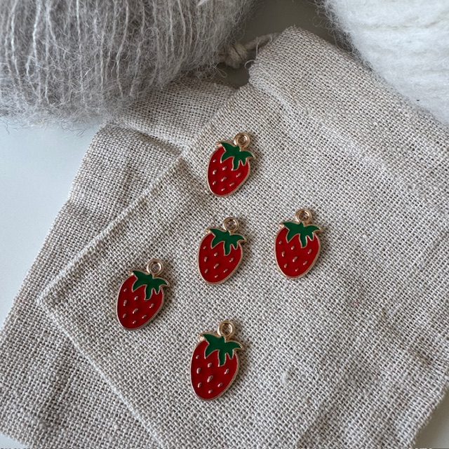 Jordbær-markør (metal) - NY