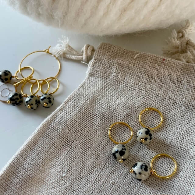 Perle-markør (Dalmatiner jaspis)