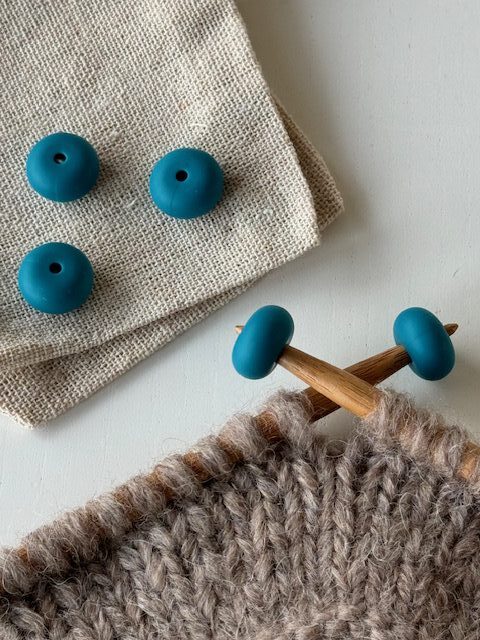 Maskestopper - Oval, mørk turkis