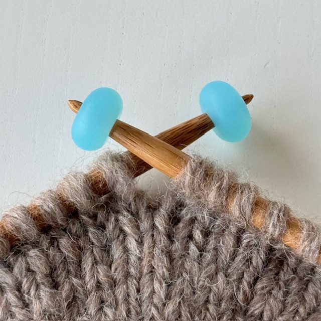 Maskestopper - Oval, klar turkis