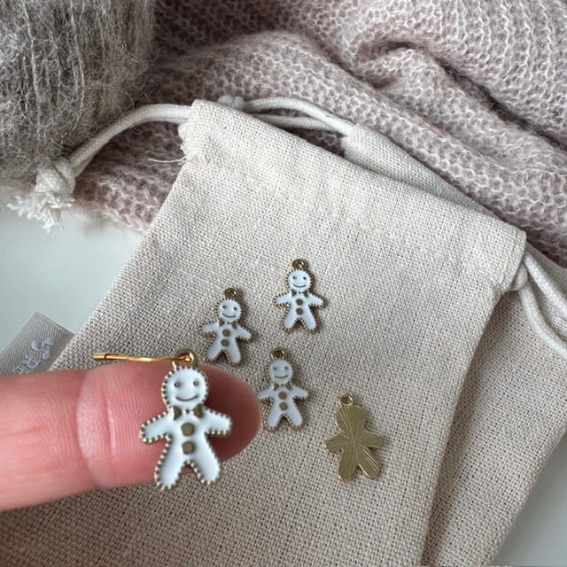 Frosted honningkagemand-markør (metal)