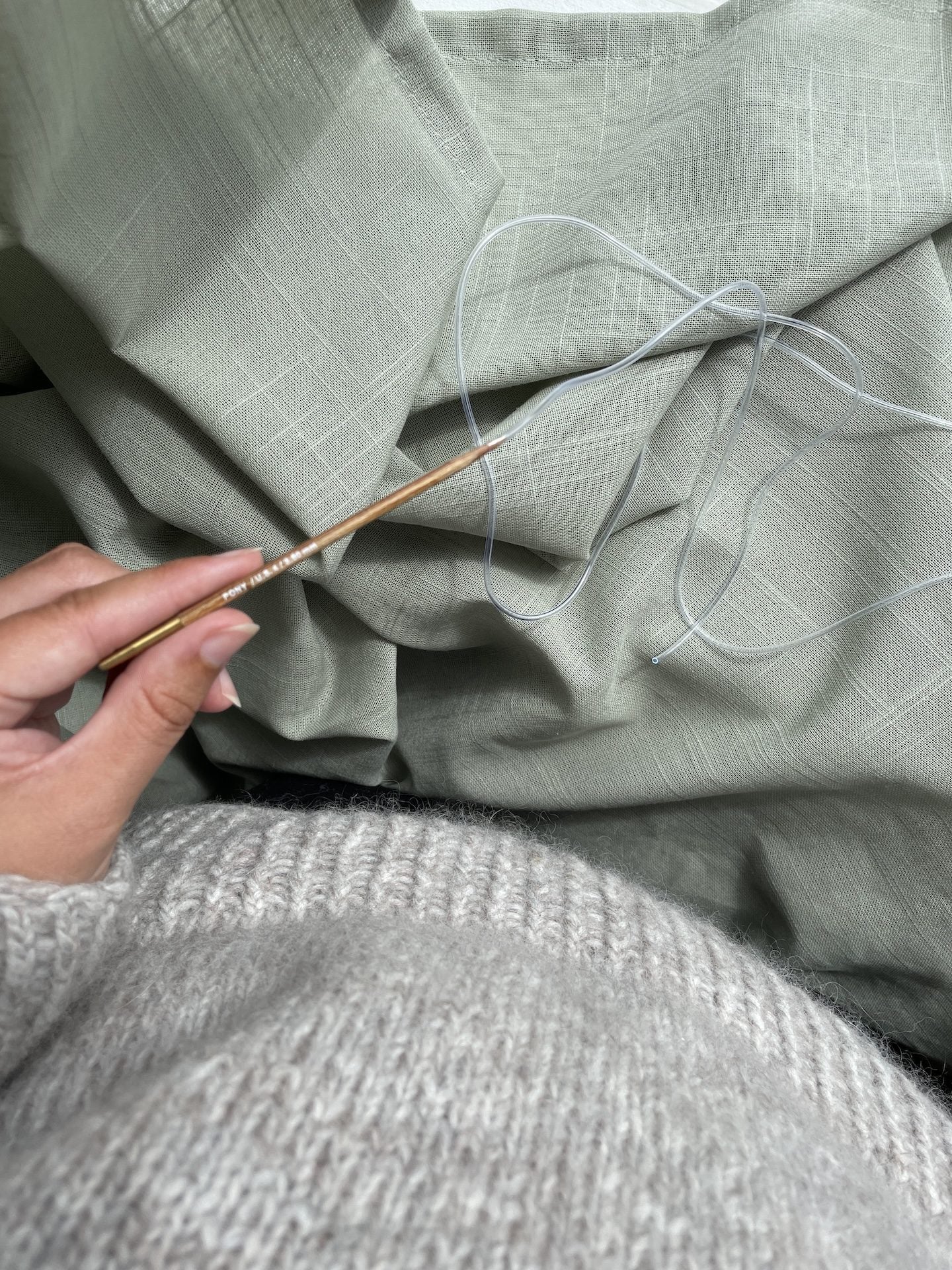 Maskewire 100cm (sort)