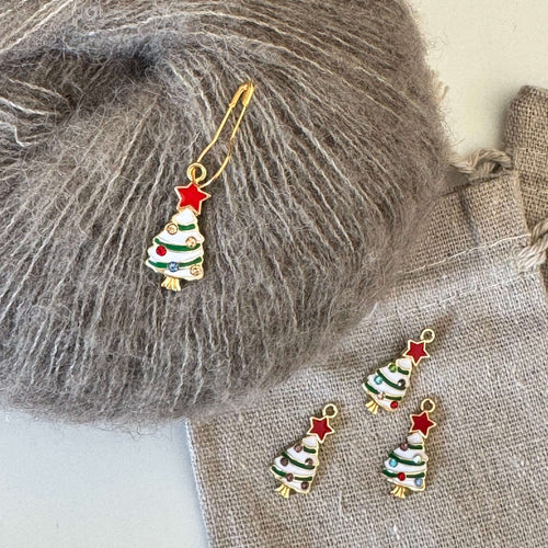 Juletræ med pynt-markør (metal)