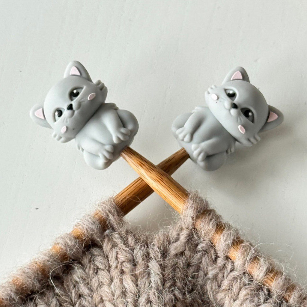 Maskestopper - Kat (grå), 3D