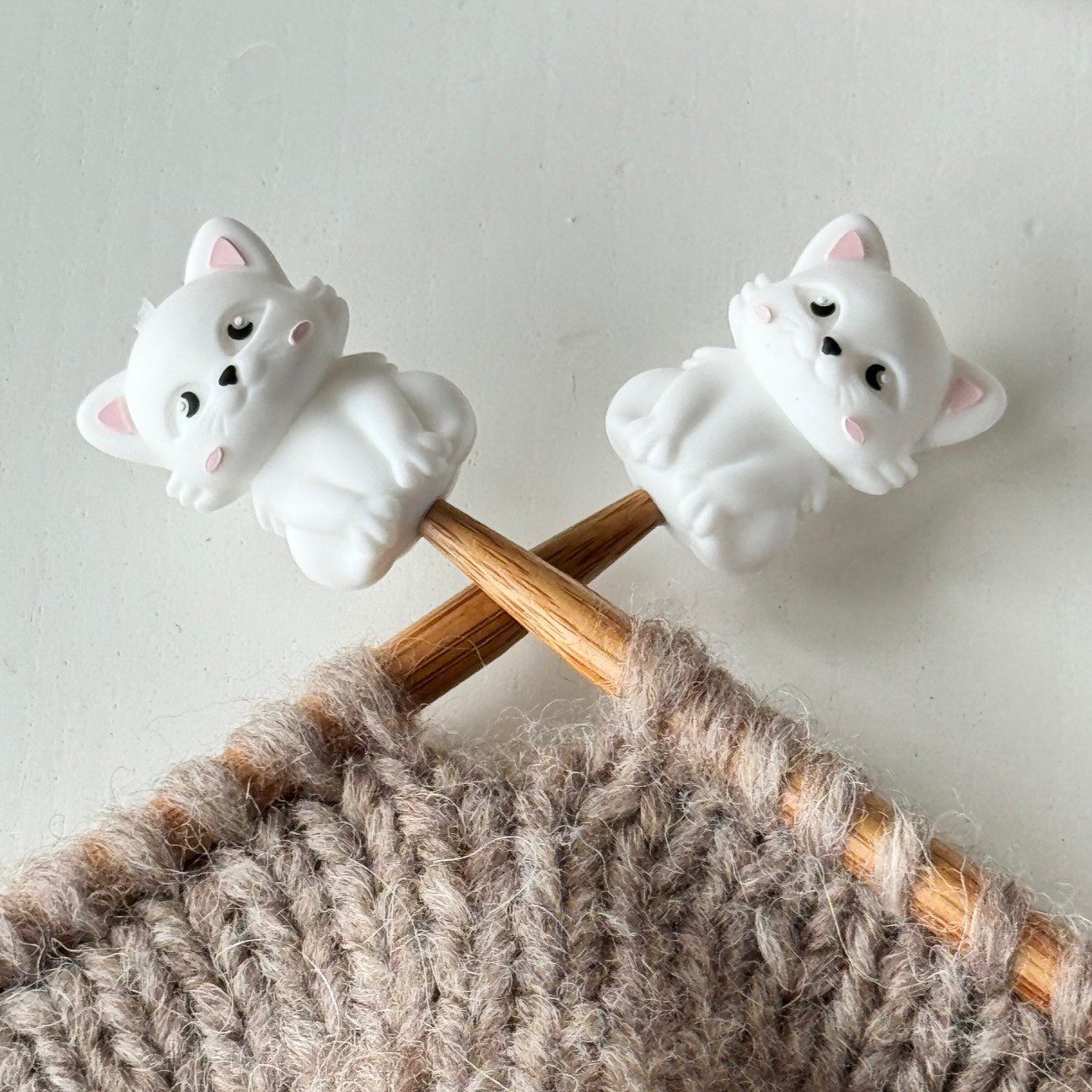 Maskestopper - Kat (hvid), 3D