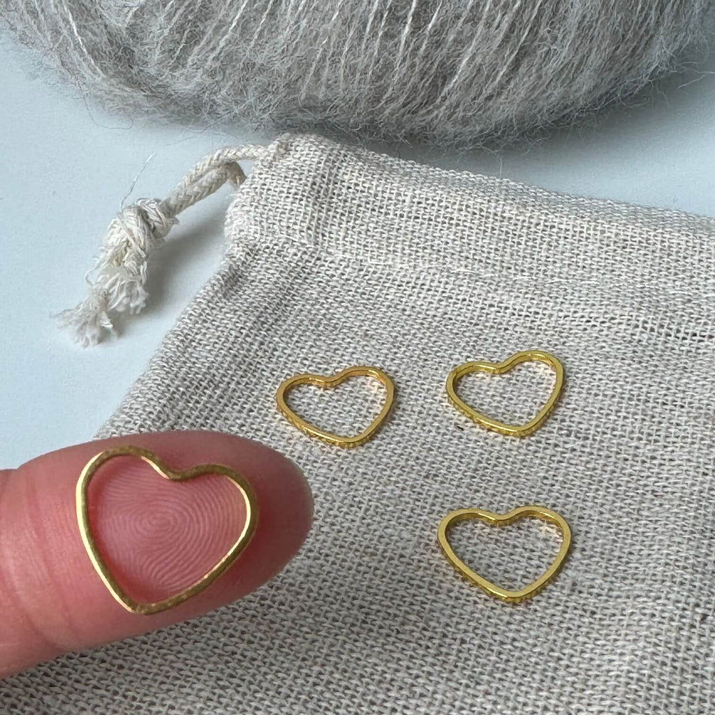 Markør-ring (guld hjerte)