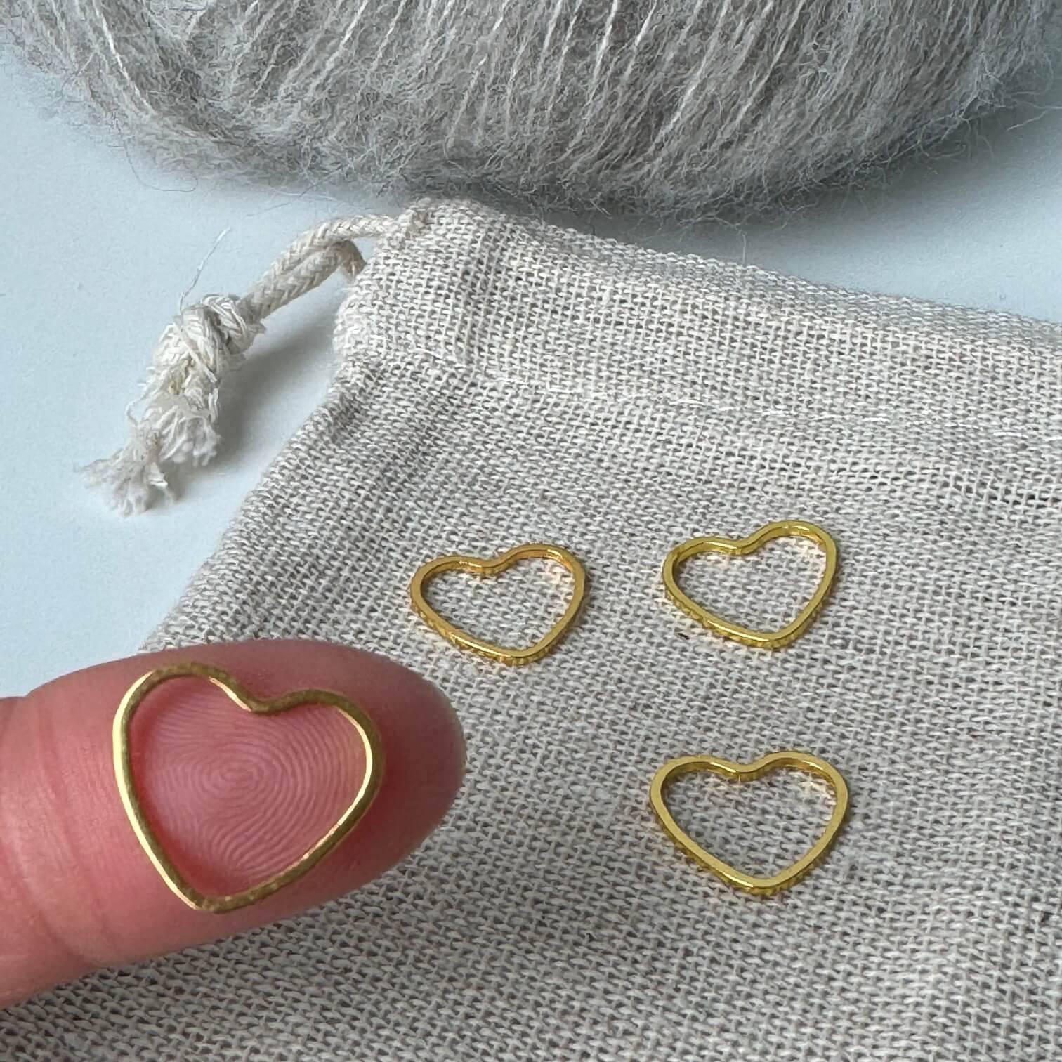 Markør-ring (guld hjerte)