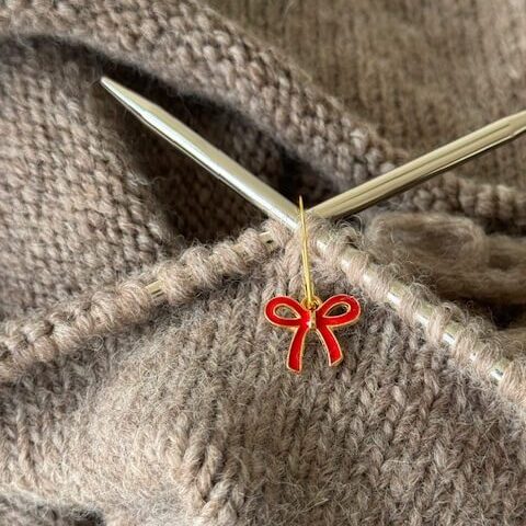 Sløjfe-markør (rød-metal)