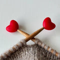 Maskestopper - Hjerte, Julerødt