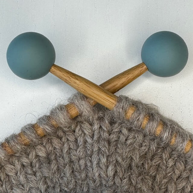 Maskestopper - Rund perle, Petroleum