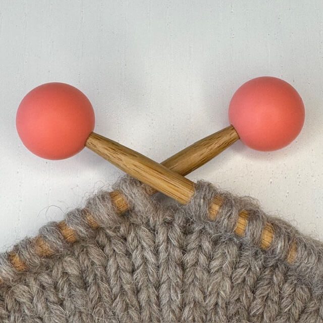 Maskestopper - Rund perle, Koral