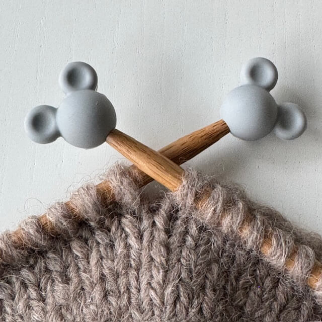 Maskestopper - Musehoved, gråt