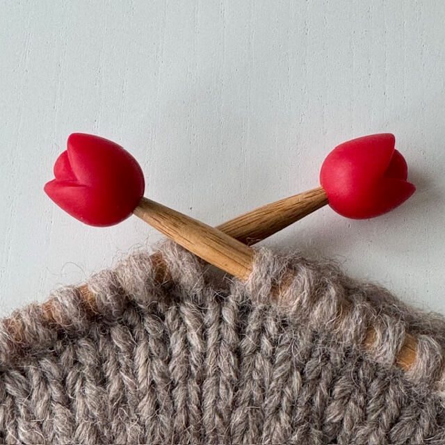 Maskestopper - Tulipan, rød